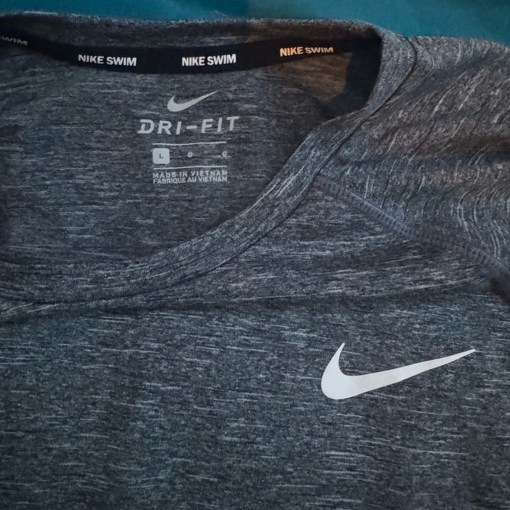 Nike Gray Long Sleeve Dri-FIT Tee